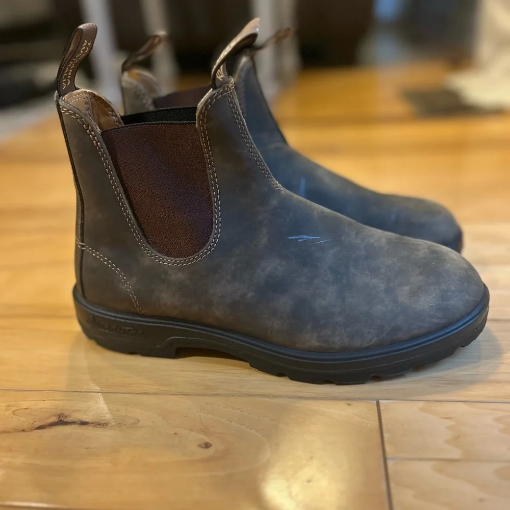 Blundstone Men's CLASSIC  Brown Leather Chelsea Boots - Picture 5 of 15